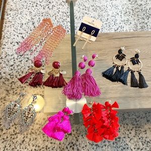 Lot of Bauble bar earrings and others x8 pairs